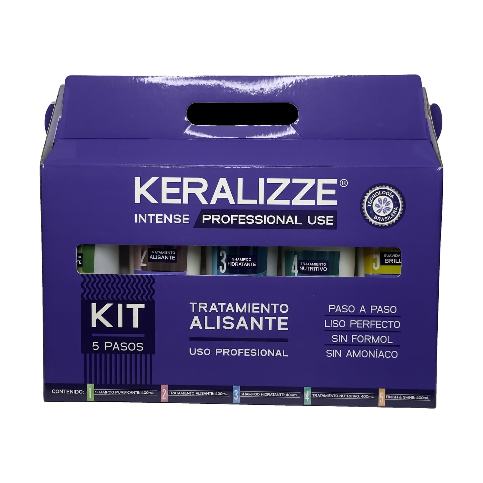 Kit Keralizze — Tratamiento Alisante de 5 Pasos sin Formol ni Amoníaco