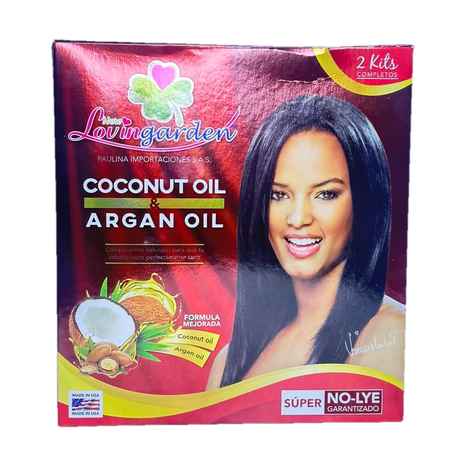 Alisadora Lovingarden — Sistema de Alisado con Aceite de Coco y Aceite de Argán