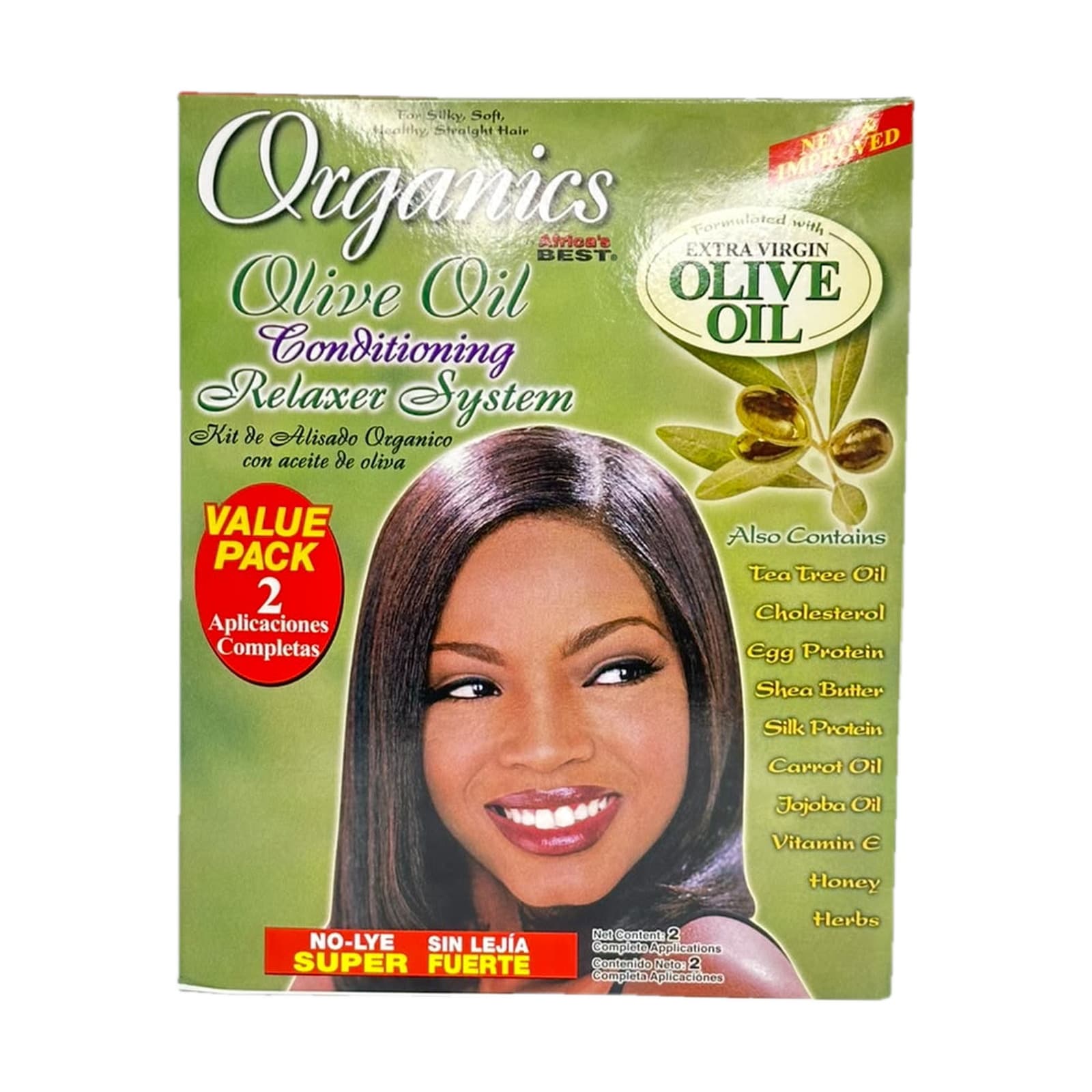 Organics Olive Oil Conditioning Relaxer System — Alisador sin lejía