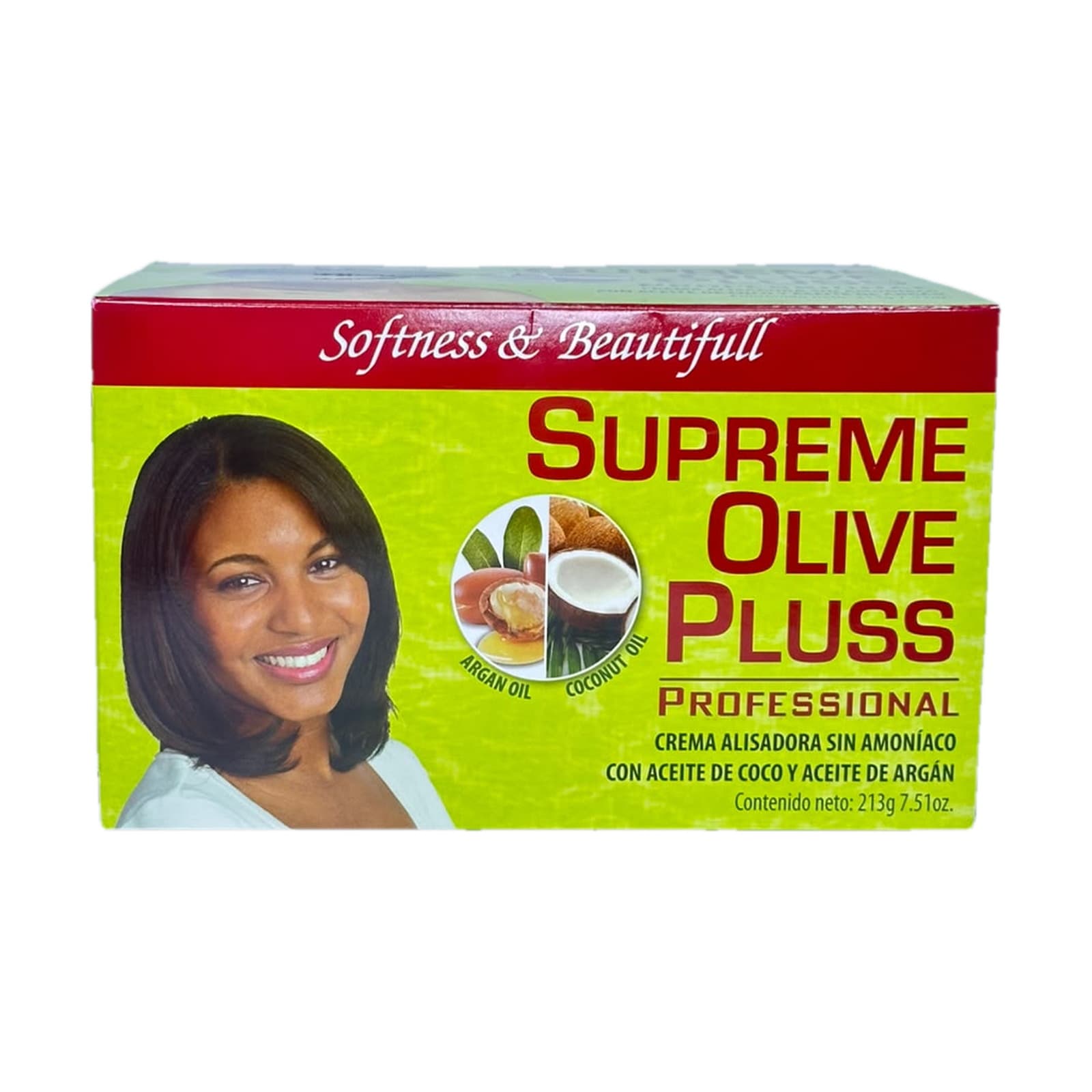 Supreme Olive Pluss — Crema Alisadora Profesional sin Amoníaco con Aceite de Coco y Aceite de Argán